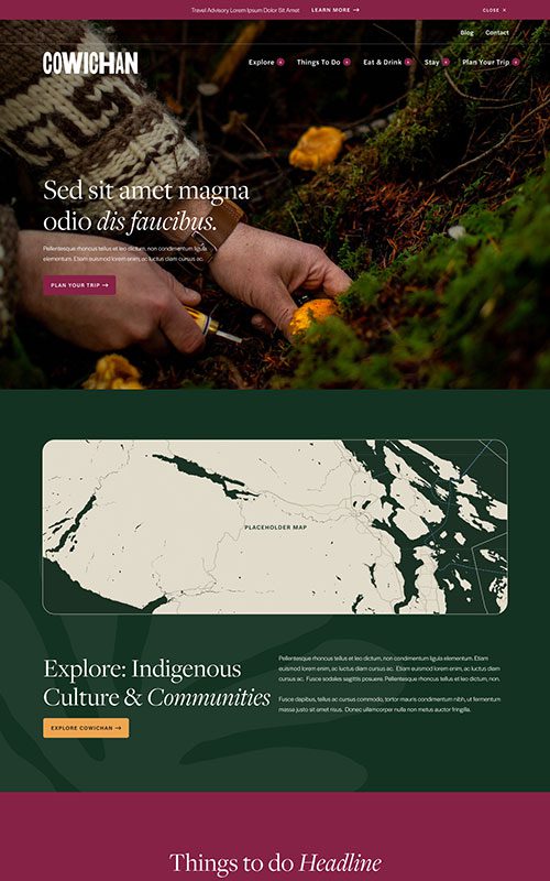 Home-Tourism-Cowichan-UI-Web-Design